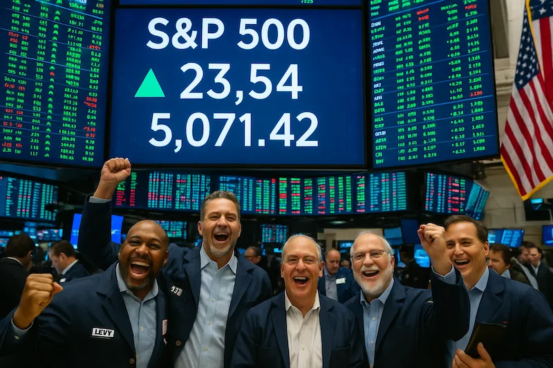 مؤشر ستاندرد آند بورز 500 يسجل مستوى قياسياً جديداً بفضل نتائج أرباح قوية