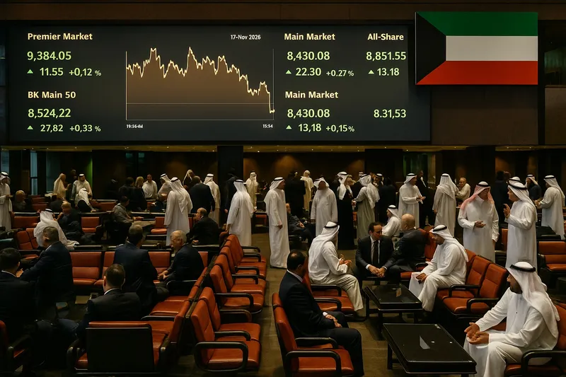 بورصة الكويت تستهلّ تعاملات اليوم على ارتفاع طفيف… و“كيبل” و“بيوت” في صدارة الرابحين