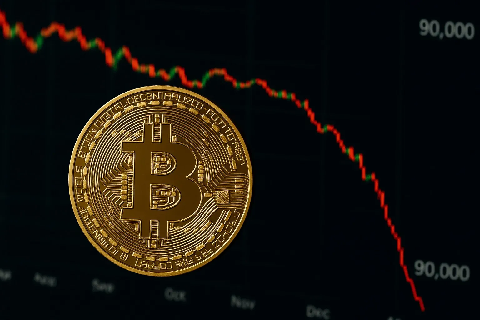 Bitcoin Retreats from Historic High Amidst Sharp Volatility