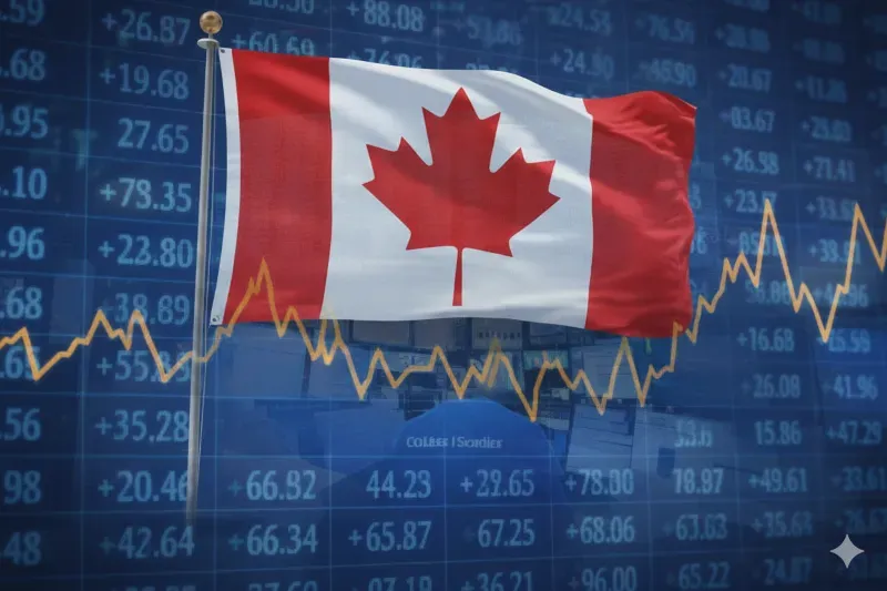 TSX Index Slips Slightly After Hitting Record High Amid Pressure from Gold Stocks