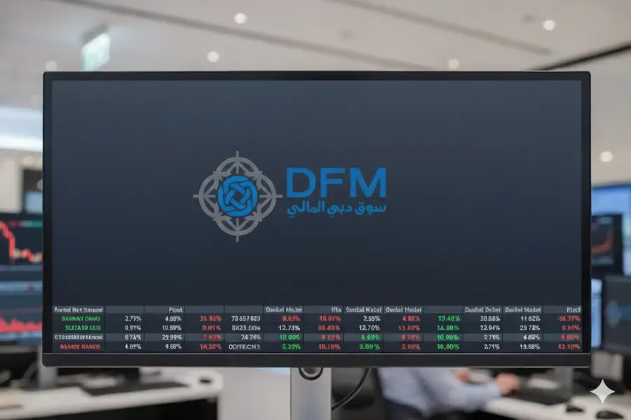 إغلاق سوق دبي المالي: ضغوط بيعية على القياديات وتباين في أداء الأسهم النشطة