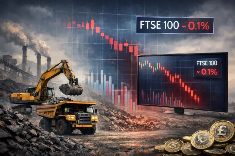 FTSE 100 Edges Down as Mining and Defense Stocks Weigh on Gains