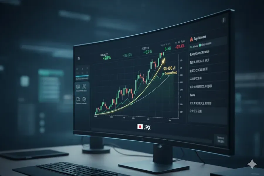 الأسهم اليابانية تتجه لإنهاء العام بمكاسب قوية مع صعود نيكاي قرب 50,400 نقطة