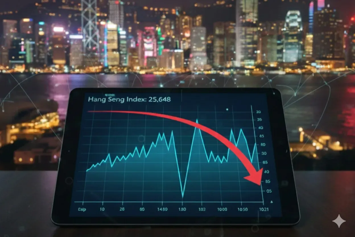 Hong Kong Stocks Decline in Final Session of 2025 but Set for Strong Annual Gains