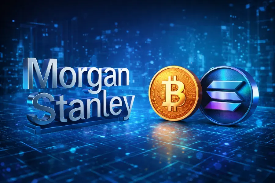 مورغان ستانلي تقتحم عالم العملات المشفرة: إطلاق صناديق ETF للبيتكوين والسولانا