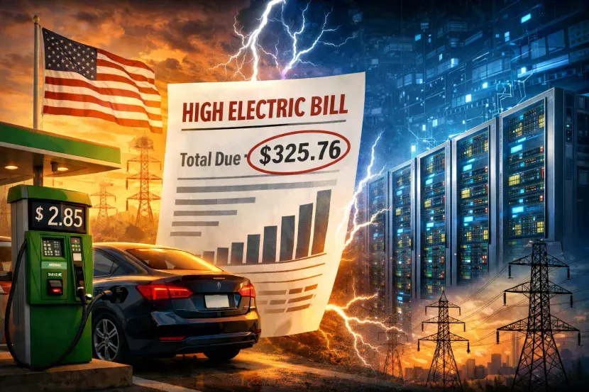 Rising Electricity Bills Threaten U.S. Gasoline Savings Amid AI Data Center Expansion