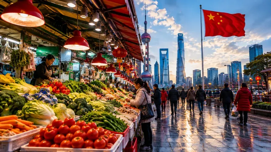 China's Inflation Holds at 1.2% as Energy Costs Offset Food Price Weakness