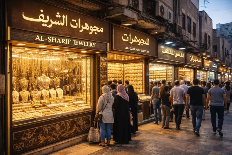 Gold Prices in Jordan: 21K at 90.54 Dinars and 18K at 77.69 Dinars per Gram Today