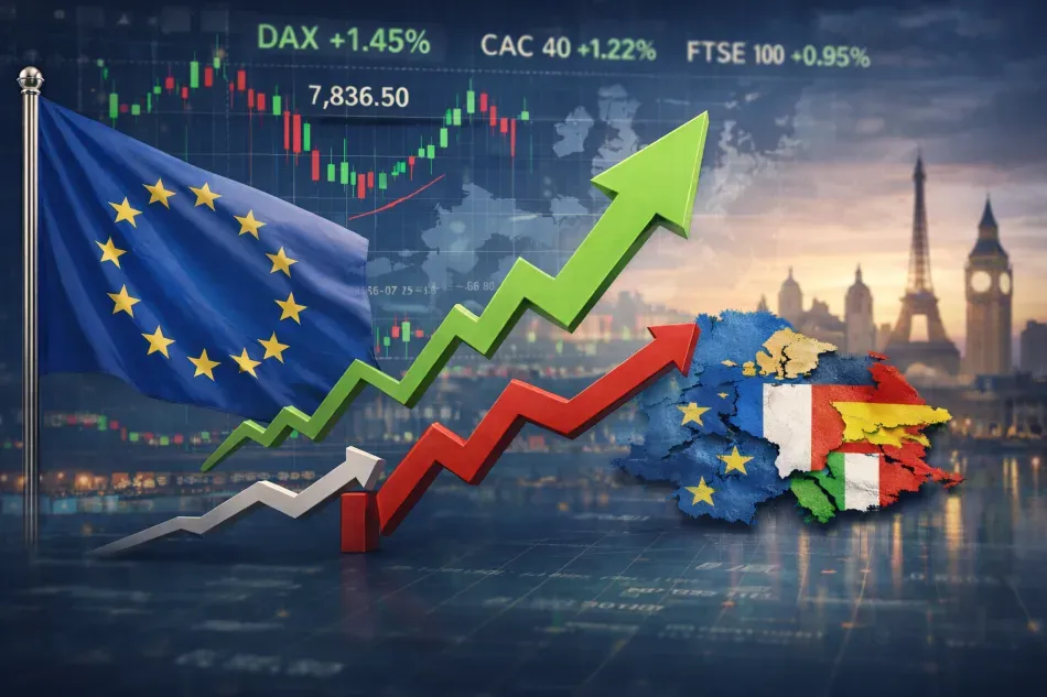 مكاسب واسعة في الأسهم الأوروبية بدعم التكنولوجيا والرفاهية واندماجات التعدين والطاقة