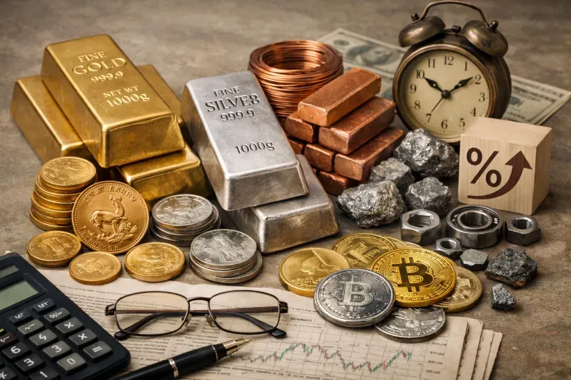 Widespread Repricing of Gold, Silver, Industrial Metals, and Cryptocurrencies Driven by Interest Rates and Geopolitical Risks