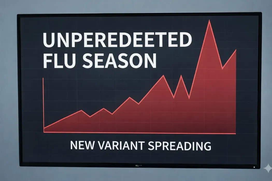Unprecedented Influenza Wave Hits the U.S. Since Pandemic Amid Spread of New Variant