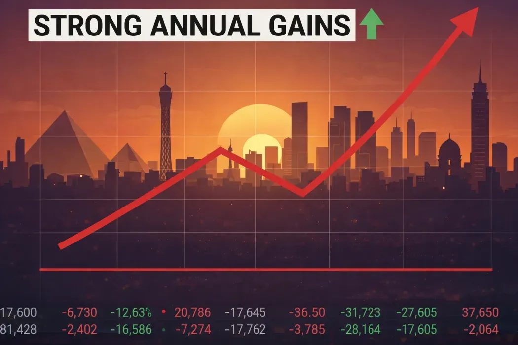 EGX30 Closes at 40,677 Points Amid Short-Term Pressures Despite Strong Annual Gains