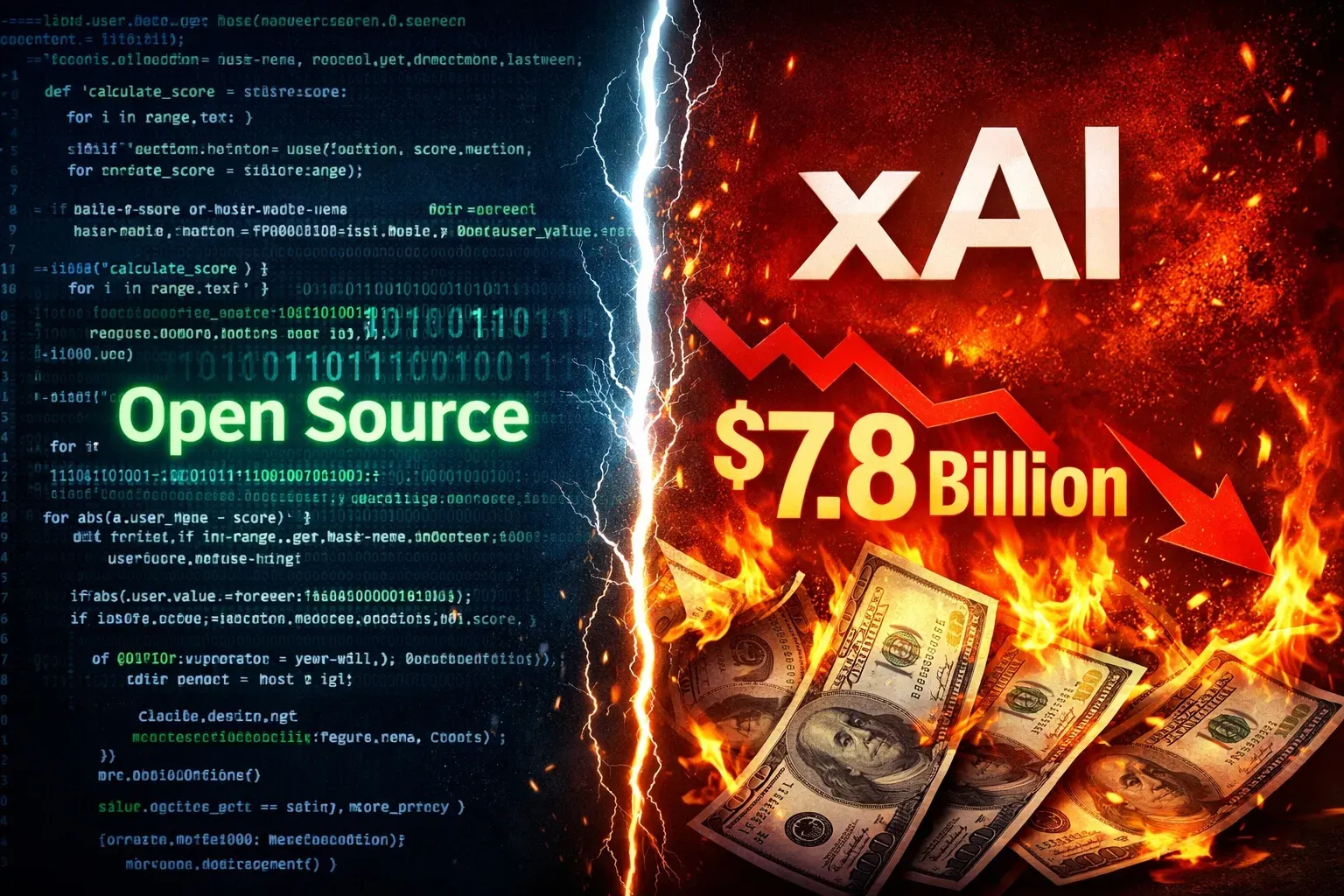 Musk Promises X Algorithm Transparency Amid xAI's $8 Billion Burn in 9 Months