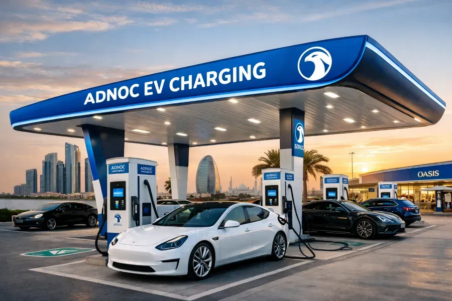 ADNOC Distribution Launches Largest Ultra-Fast EV Charging Hub on Abu Dhabi–Dubai Highway, Unveils Highway Electrification Roadmap