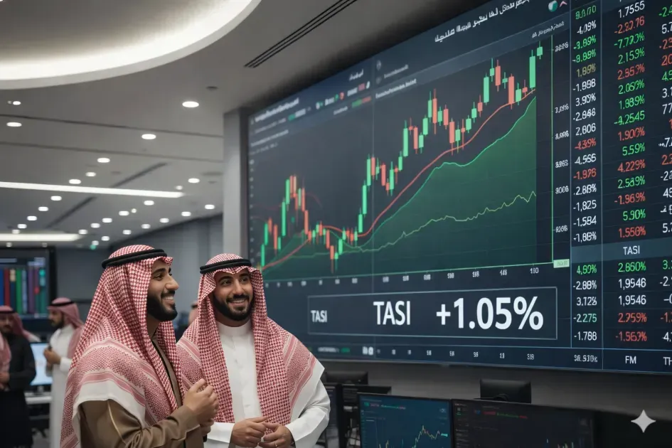 Saudi Stock Market Closes Strongly Higher: TASI Rises 1.05% with Liquidity Exceeding SAR 3.2 Billion