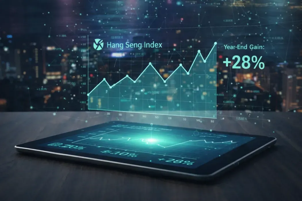 Hang Seng Index Slips in Final 2025 Session but Closes Year with Nearly 28% Gains
