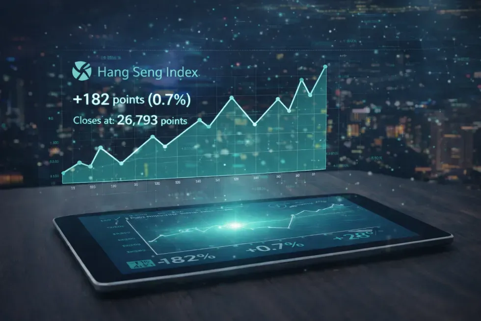 Profit-Taking Limits Hang Seng Gains After Two-Month High Amid Simultaneous Decline in Chinese Stocks