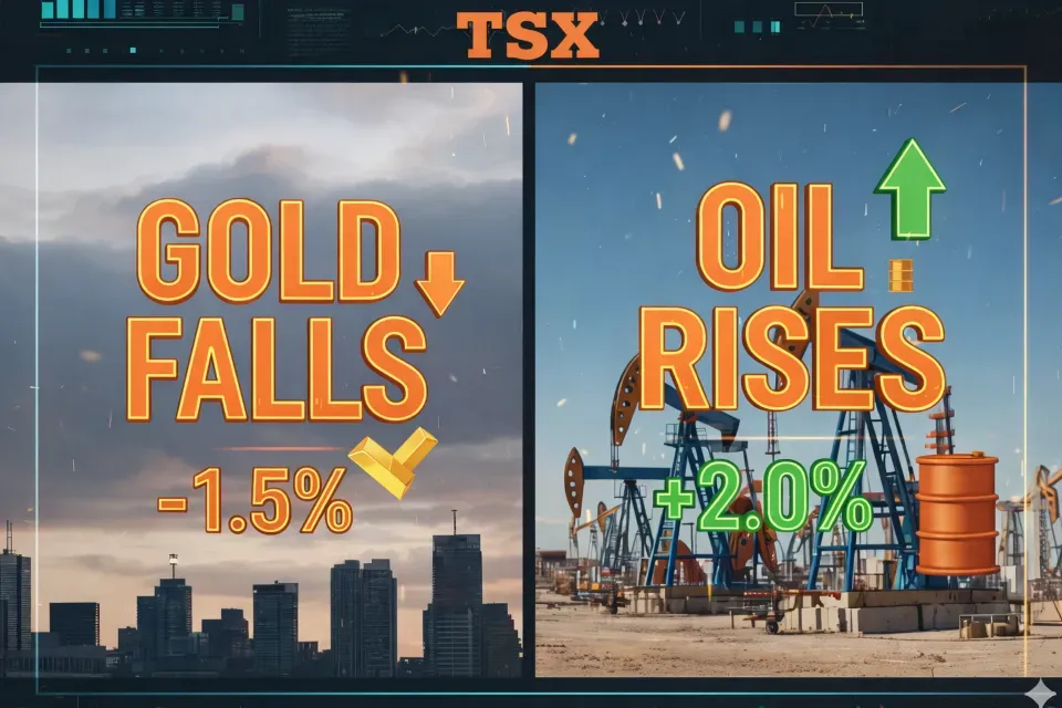 عقود TSX تستقر مع تراجع الذهب وصعود النفط في بداية الأسبوع الأخير من العام