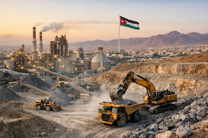 Jordan's Industrial Output Accelerates in November, Driven by Strong Mining Momentum
