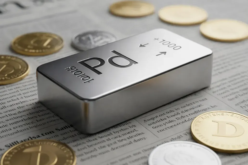 Palladium Falls Nearly 5% on Profit-Taking Despite Robust Annual Gains Approaching 100%