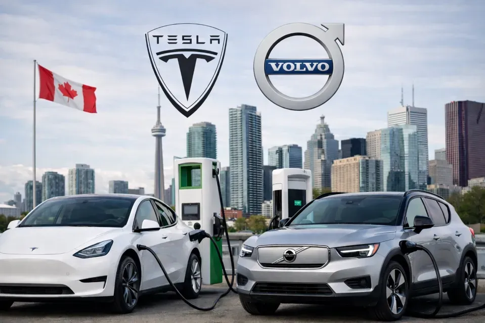Canadian Tariff Cuts Provide Early Market Entry for Tesla and Volvo in the EV Sector