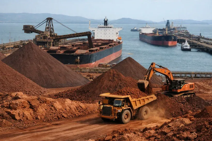 Iron Ore Prices Under Pressure as Supply Surges and Demand Slows Amid Simandou Shipments