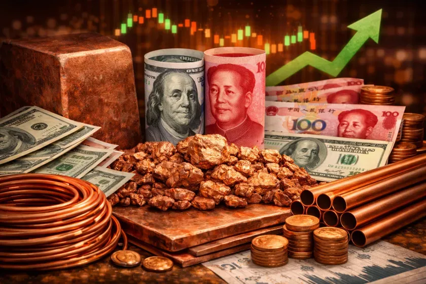 Weaker Dollar and Mixed Chinese Signals Support Copper Recovery After Sharp Correction