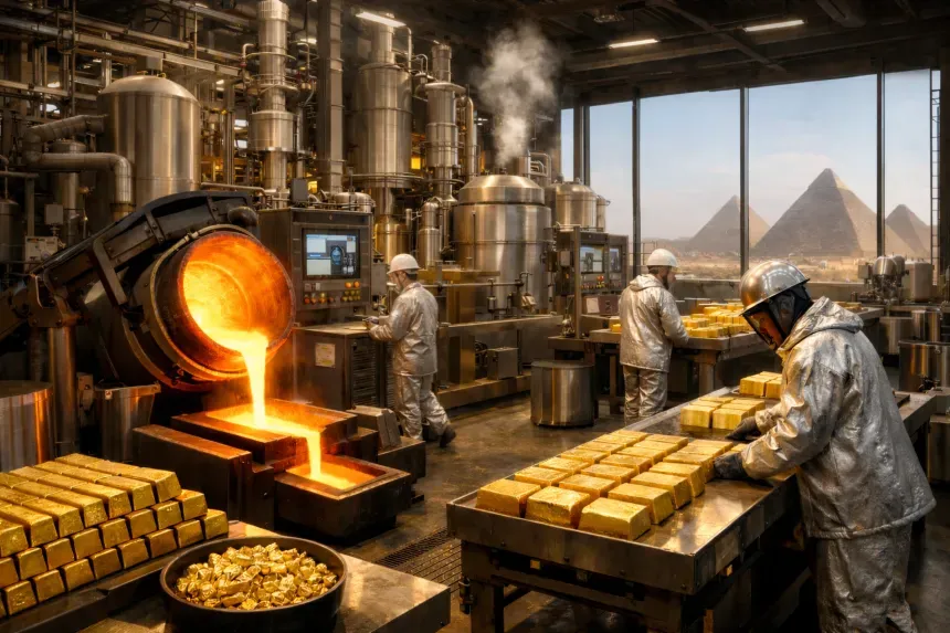 Egypt Plans National Gold Refinery to Boost Reserves and Transform Economy from Raw Exporter to Industrial Hub