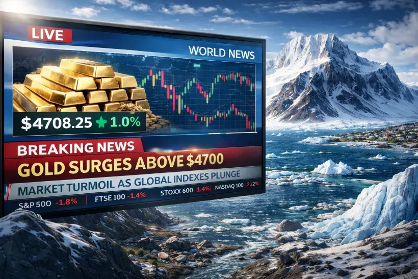 Greenland Tensions Trigger Global Selloff: Stocks Plunge, Bonds Roil, Gold Surges Past $4,700