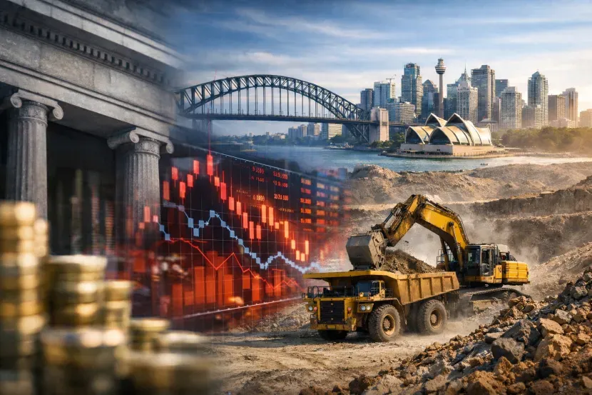Interest Rate Pressures Weigh on Banks, Drive Australian Stocks to Weekly Low Despite Mining Rally