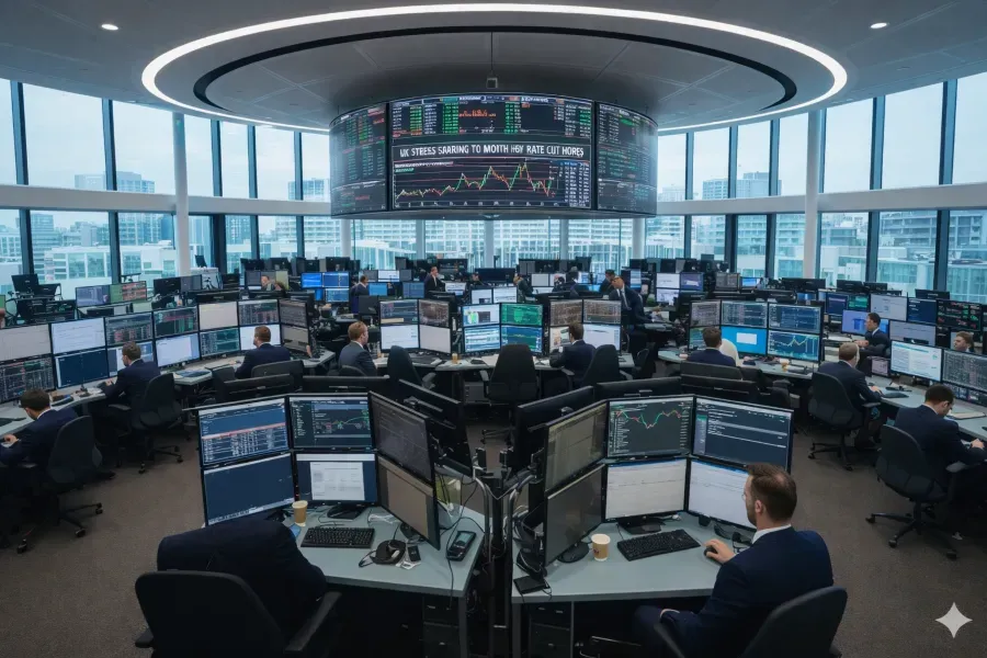 UK Stocks Close at Highest Level in Over a Month on Rate Cut Hopes
