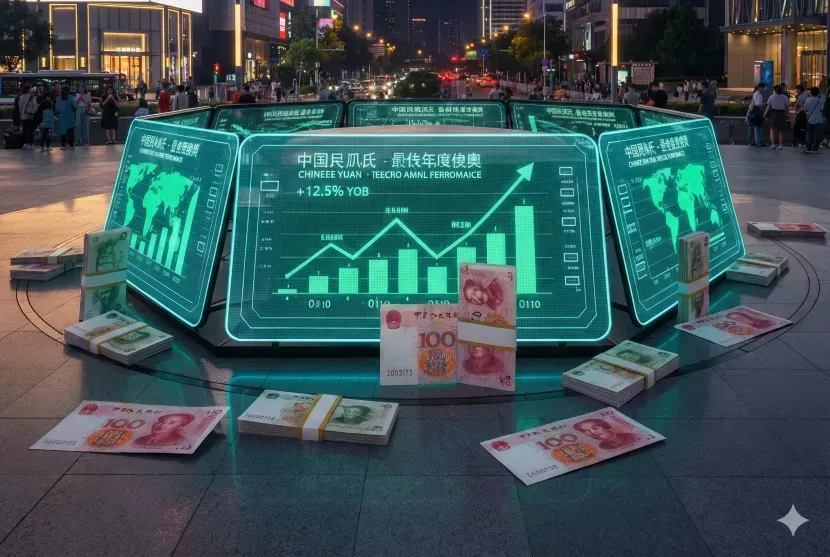 اليوان الصيني يتجه نحو أفضل أداء سنوي منذ 2020، متحديًا التوترات التجارية