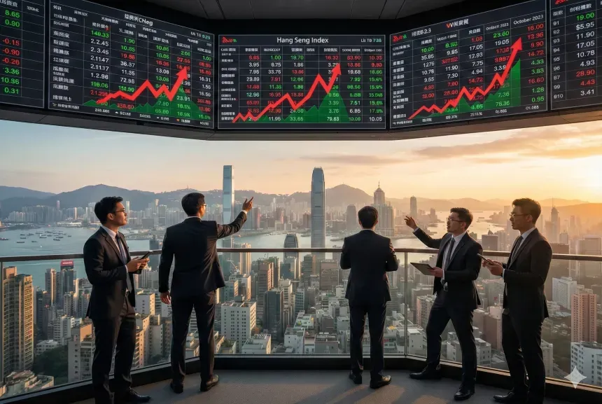 Hong Kong Stocks Rise Supported by Technology and Consumer Sectors Amid Improved Risk Appetite