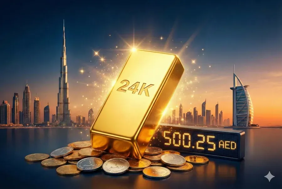 Gold Price in Dubai at 500.25 AED for 24 Karat