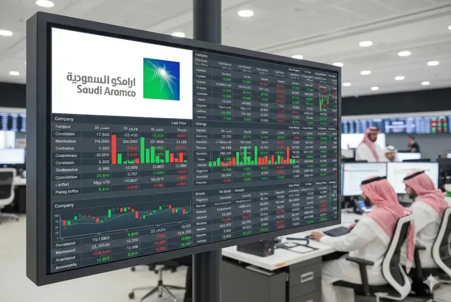 Saudi Market Declines 1.18% Amid Pressure on Energy Stocks Led by Aramco