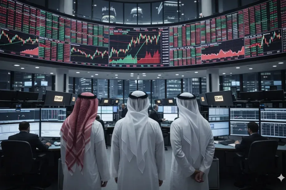ارتفاع محدود في بورصة الكويت وتحسن نسبي في السوق السعودي رغم الضغوط الشهرية