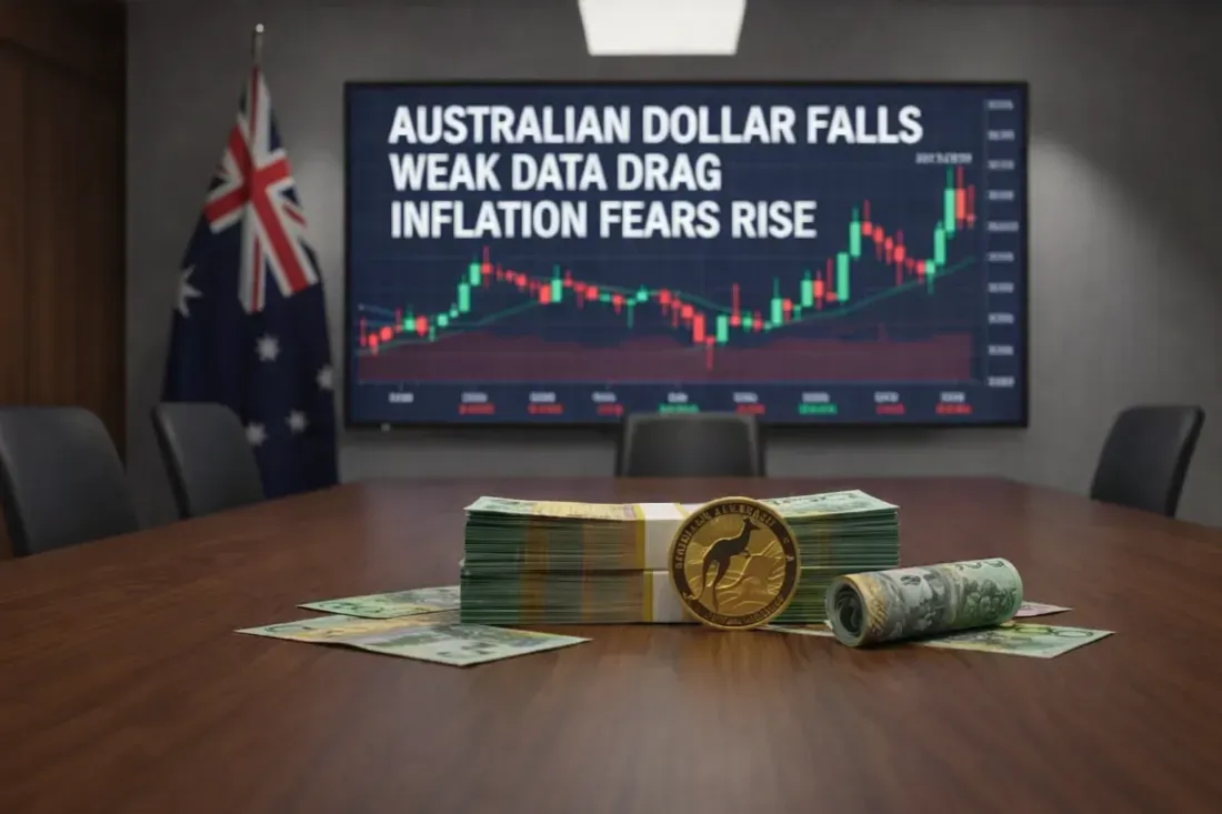 Australian Dollar Continues Decline Amid Weak Data and Inflation Concerns