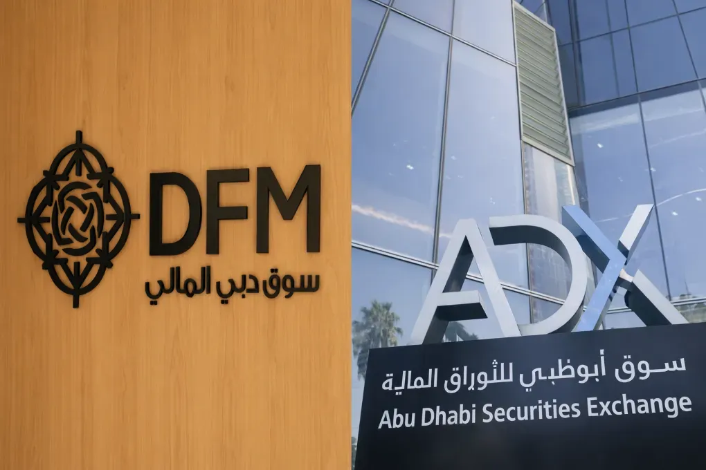 أسواق الإمارات تغلق على أداء متباين: أبوظبي يتماسك قرب 10 آلاف نقطة ودبي يتراجع بضغط جني الأرباح