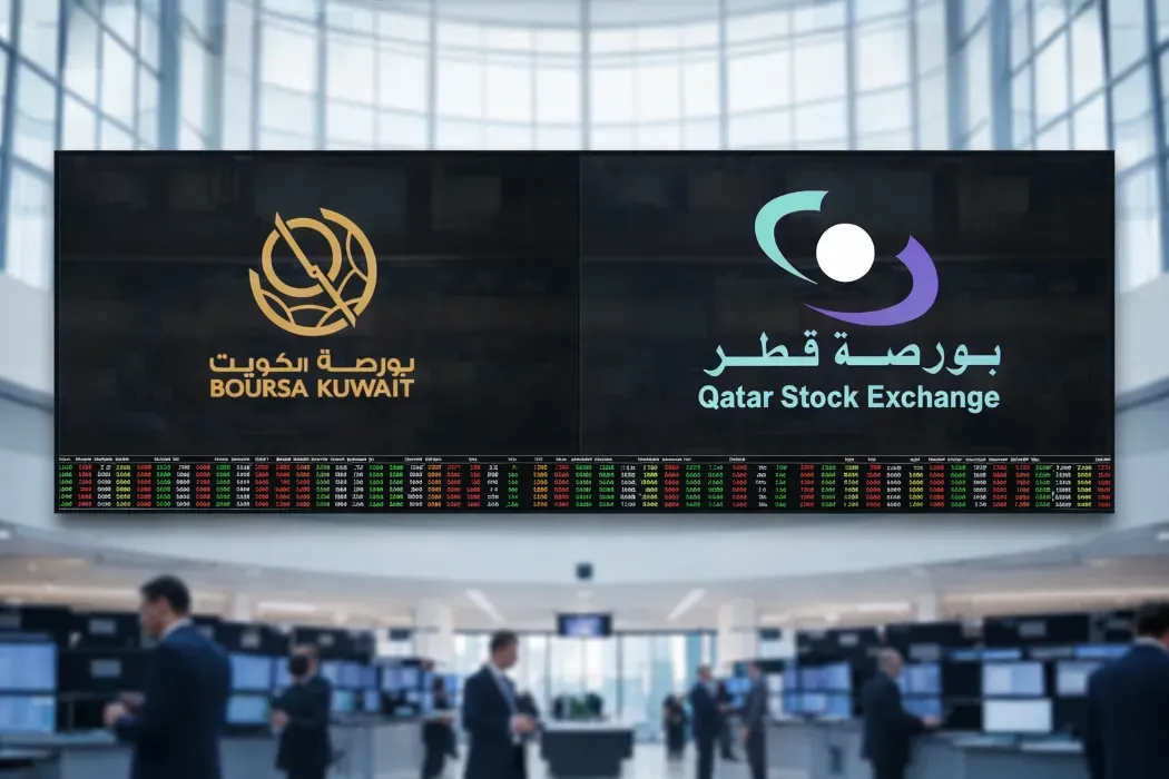 Gulf Markets in Qatar and Kuwait Open Week Cautiously Amid Oil Pressure and Dollar Trends