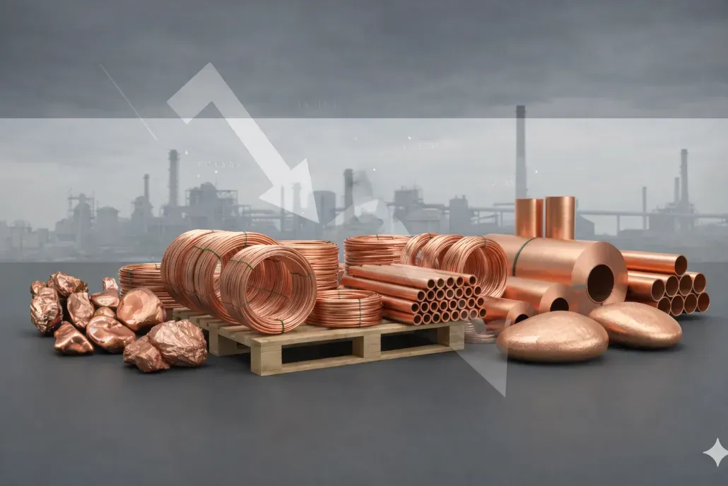 Copper Prices Under Pressure from Weak Chinese Economic Data