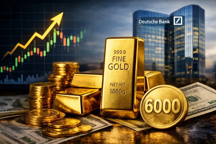 Deutsche Bank: Gold Could Reach $6,000 per Ounce in 2026 Amid Shift to Real Assets