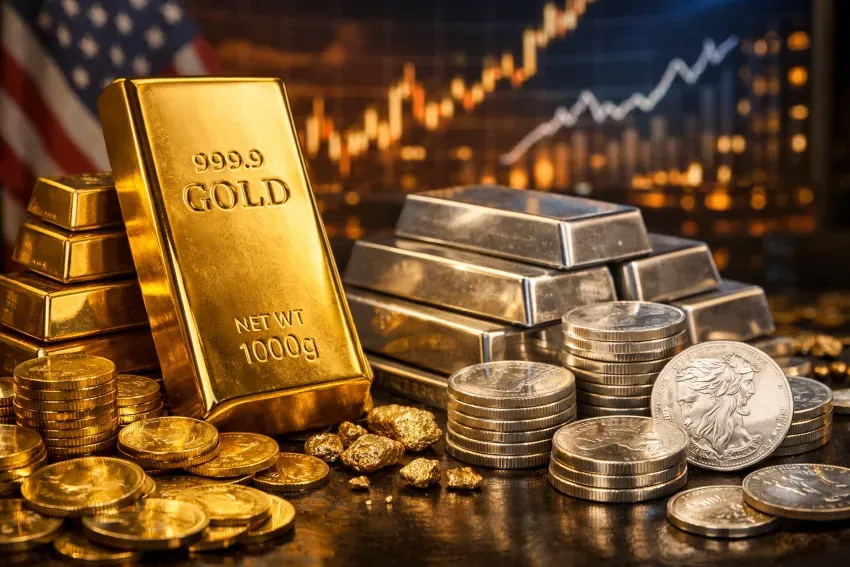 Gold Surpasses $5,200 per Ounce on Weaker Dollar, Silver Hits New Highs