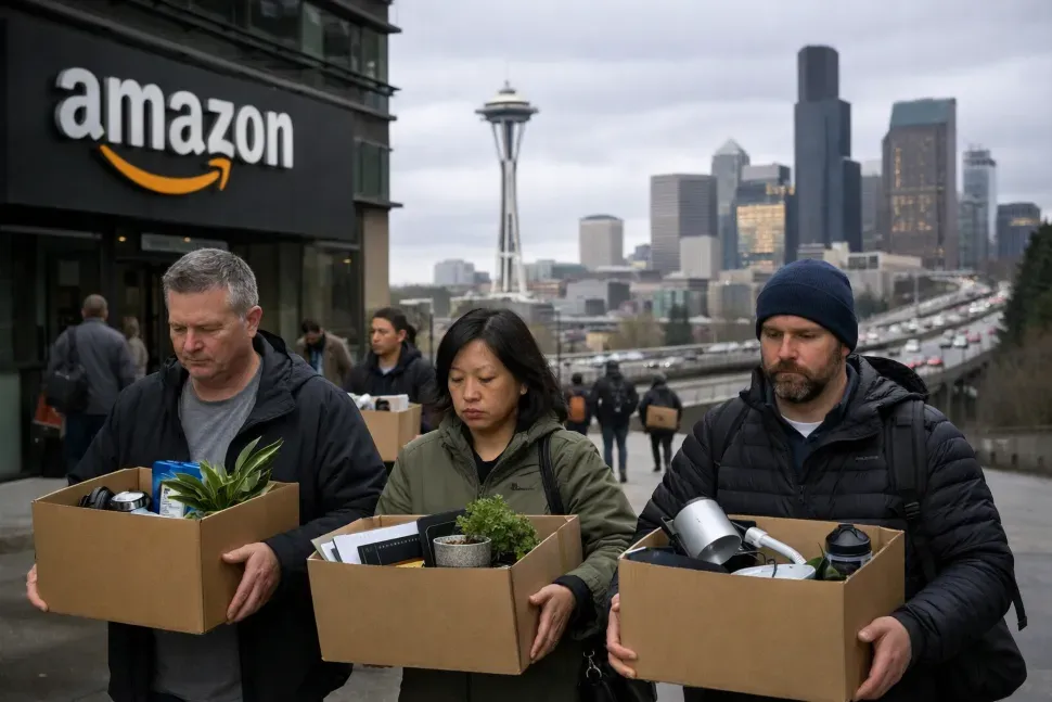 Amazon Layoffs Deepen Tech Job Slowdown in Seattle with 1,400 Positions Cut