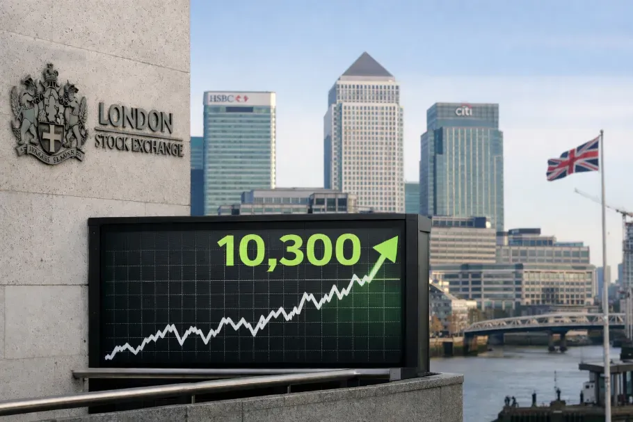 FTSE 100 Hits New All-Time High as Defensive Stocks Rally and Metal Pressures Ease