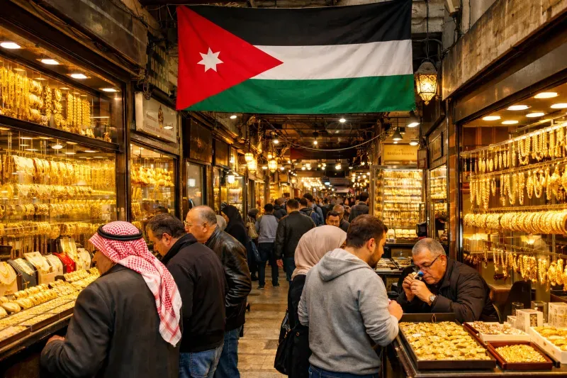 Gold Prices for 21K and 18K in Jordan Today: Market Stability Observed