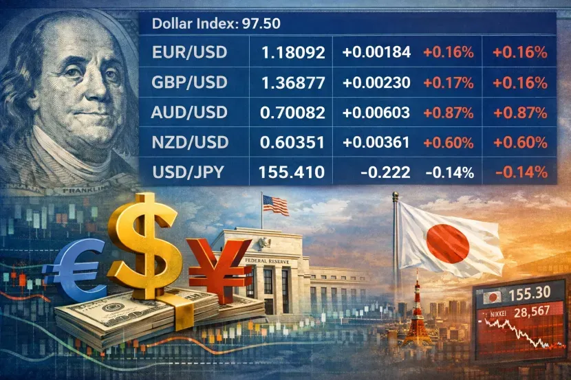 Dollar Holds Firm Amid Diverging Currencies, Reflecting Fed Policy Shift and Japanese Political Pressures
