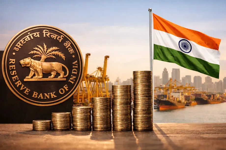 Reserve Bank of India Holds Rates Steady, Raises Economic Growth Forecast on Government Spending Boost