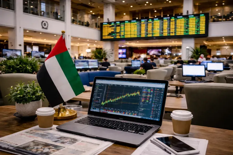 UAE Stocks Open the Week with Balanced Gains Supported by Liquidity in Abu Dhabi and Dubai