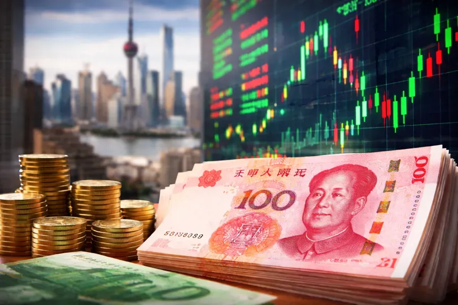 Yuan Nears 34-Month High, Shanghai and Hong Kong Stocks Rise, Bond Yields Fall to 1.80%