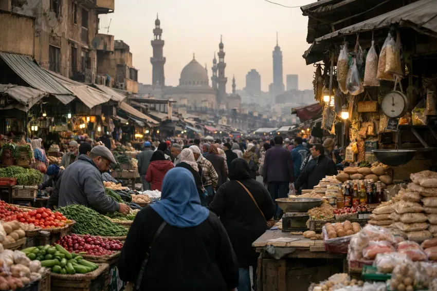 تباطؤ التضخم الحضري في مصر إلى 11.9% خلال يناير مسجّلًا أدنى مستوى في 4 أشهر رغم ضغوط الغذاء والسكن